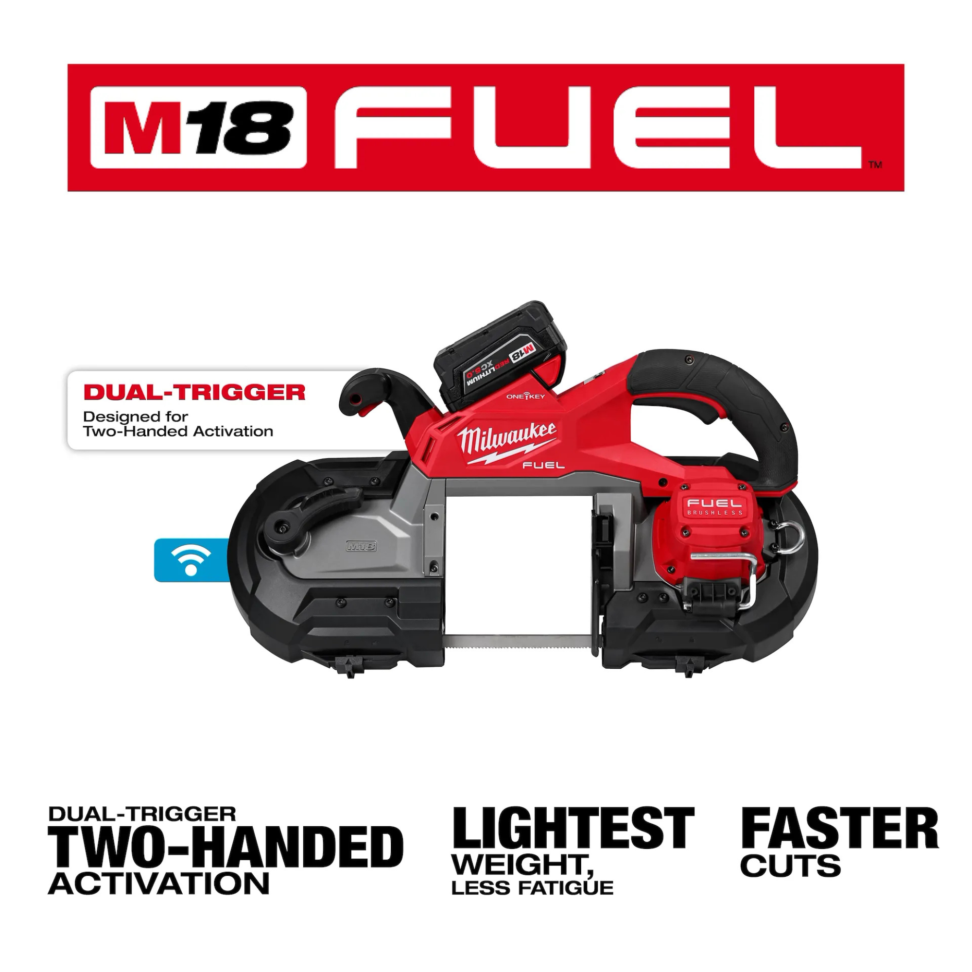 Milwaukee M18 FUEL Dual Trigger Deep Cut Band Saw Kit from Columbia Safety